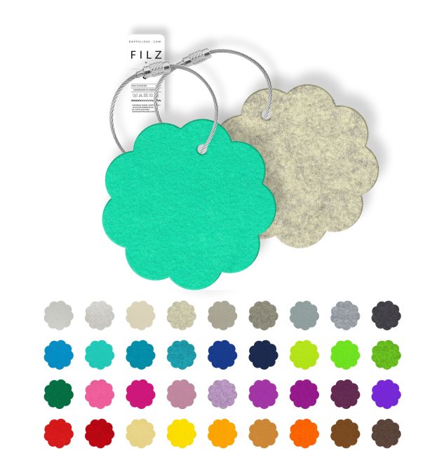 Blüte Filz Anhänger / Blume Schlüsselanhänger